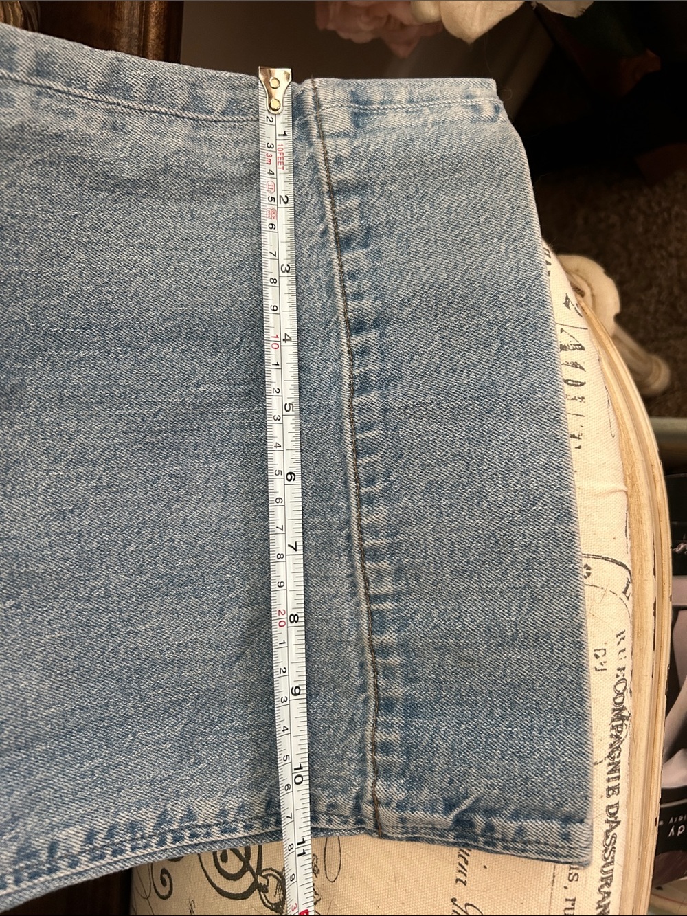 J.CREW • Sailor Wide Leg Trousers Gold Buttons Patch Pockets Jeans - High Rise - Picture 15 of 16